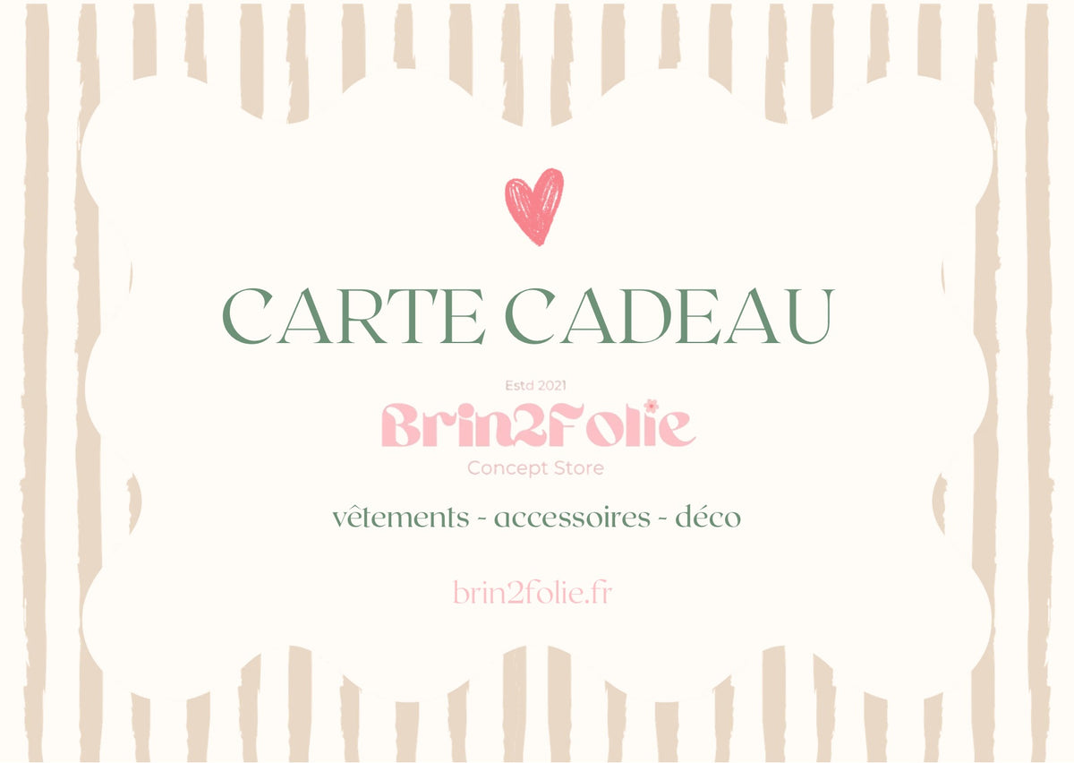 Carte cadeau Brin2Folie
